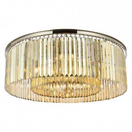 Elegant Urban Classic Flush Mount - Polished Nickel/Gold, L 43.5" (1238F43PN-GT-RC)