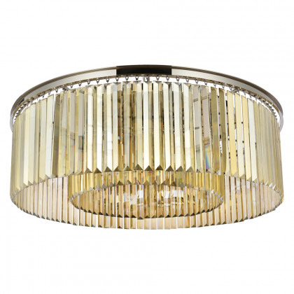 Elegant Urban Classic Flush Mount - Polished Nickel/Gold, L 43.5" (1238F43PN-GT-RC)
