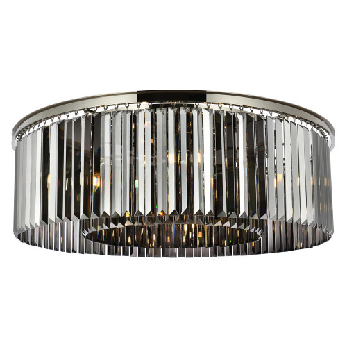 Elegant Urban Classic Flush Mount - Polished Nickel/Silver, L 43.5" (1238F43PN-SS-RC)