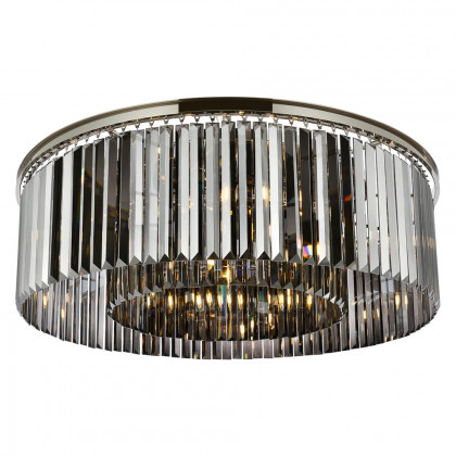 Elegant Urban Classic Flush Mount - Polished Nickel/Silver, L 43.5" (1238F43PN-SS-RC)