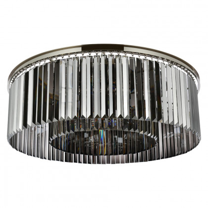 Elegant Urban Classic Flush Mount - Polished Nickel/Silver, L 43.5" (1238F43PN-SS-RC)
