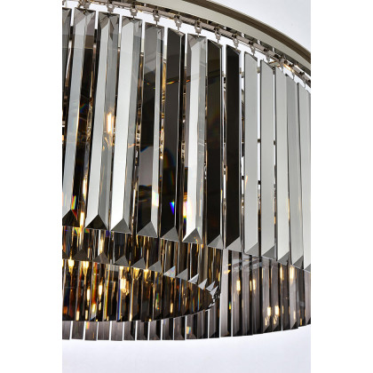 Elegant Urban Classic Pendant - Polished Nickel/Silver, L 43" (1238G43PN-SS-RC)