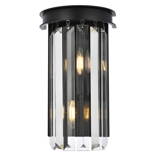 Elegant Urban Classic Wall Sconce - Matte Black (1238W8MB-RC)