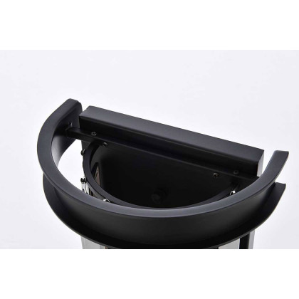 Elegant Urban Classic Wall Sconce - Matte Black/Silver Shade (1238W8MB-SS-RC)