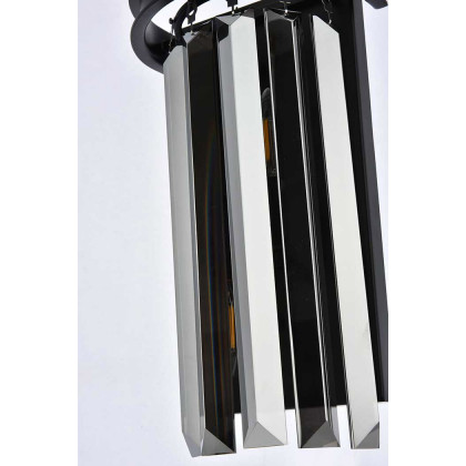 Elegant Urban Classic Wall Sconce - Matte Black/Silver Shade (1238W8MB-SS-RC)