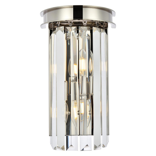 Elegant Urban Classic Wall Sconce - Polished Nickel (1238W8PN-RC)