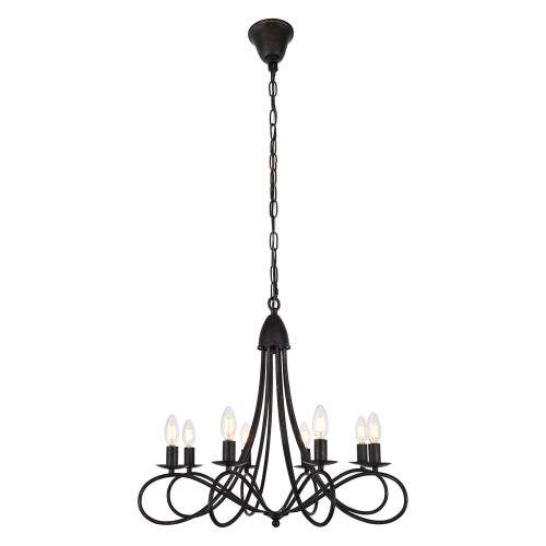 Elegant Urban Classic Lyndon Collection Pendant Lamp - Dark Bronze, L 28" (1452D28DB)