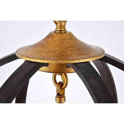 Elegant Urban Classic Orbus Collection Pendant Lamp - Saddle Rust, L 18" (1503D18SR)