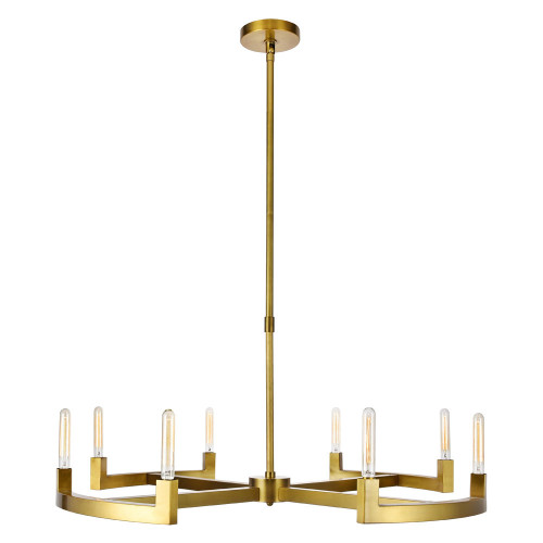 Elegant Urban Classic Chandelier - Burnished Brass, L 48" (1535G48BB)