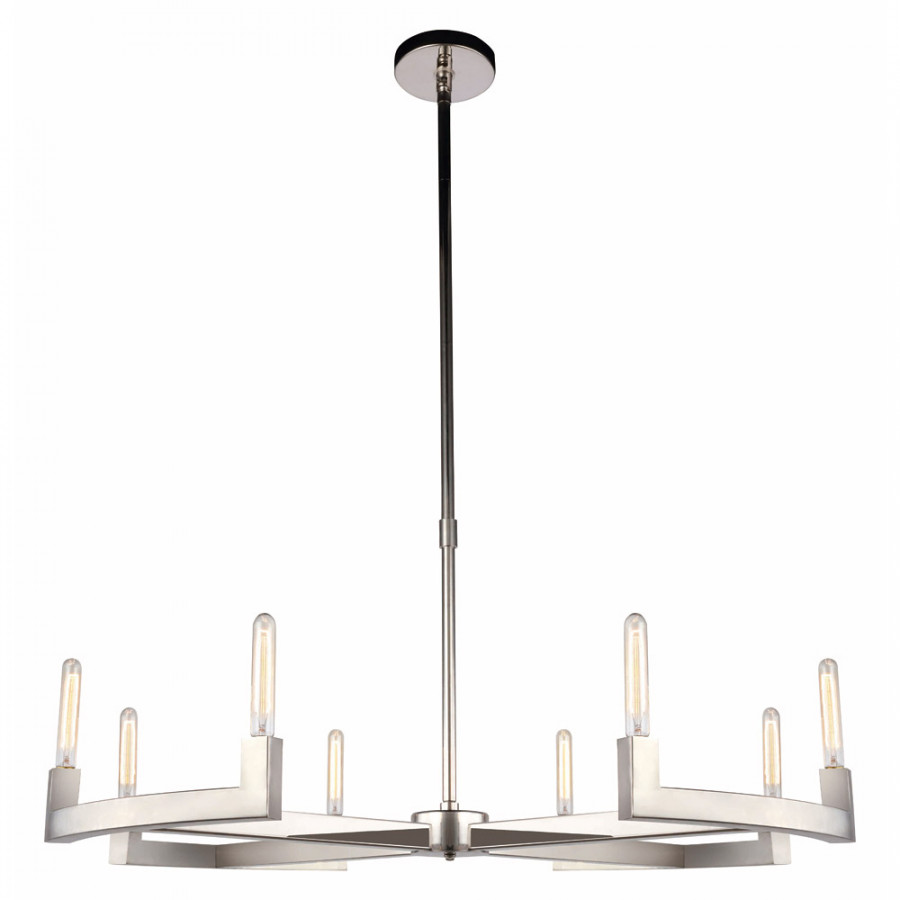 Elegant Urban Classic Chandelier - Polished Nickel, L 48" (1535G48PN)