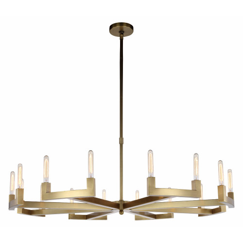 Elegant Urban Classic Chandelier - Burnished Brass, L 60" (1535G60BB)