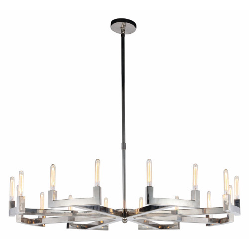 Elegant Urban Classic Chandelier - Polished Nickel, L 60" (1535G60PN)