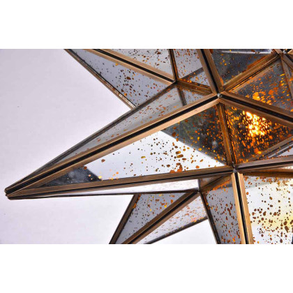 Elegant Urban Classic Chandelier - Dark Antique Brass, L 18" (1703D18DAB)