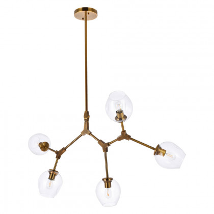 Elegant Cavoli 5 Lights Chandelier - Brass (1712D42BR)