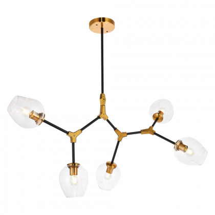Elegant Cavoli 5 Lights Chandelier - Light Antique Brass (1712D42LAB)