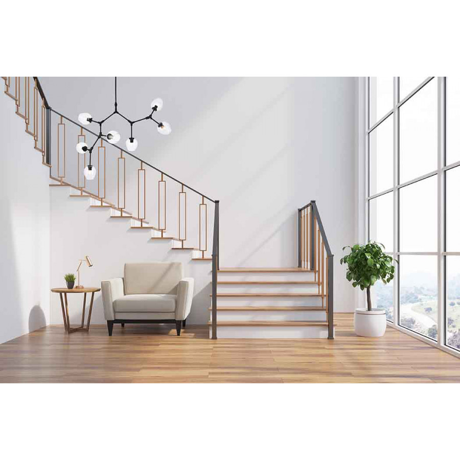 Elegant Urban Classic Cavoli 11 Lights Chandelier - Black, L 57" (1712G57BK)