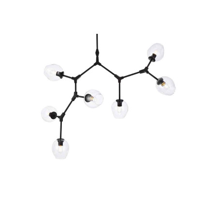Elegant Urban Classic Cavoli 11 Lights Chandelier - Black, L 57" (1712G57BK)