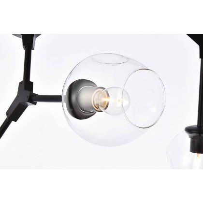 Elegant Urban Classic Cavoli 11 Lights Chandelier - Black, L 57" (1712G57BK)