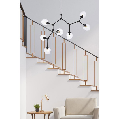 Elegant Urban Classic Cavoli 11 Lights Chandelier - Black, L 57" (1712G57BK)
