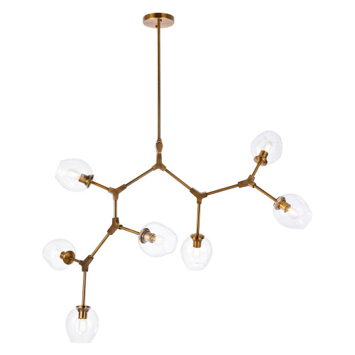 Elegant Urban Classic Cavoli 11 Lights Chandelier - Brass, L 57" (1712G57BR)