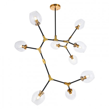 Elegant Urban Classic Cavoli 11 Lights Chandelier - Light Antique Brass, L 79" (1712G79LAB)