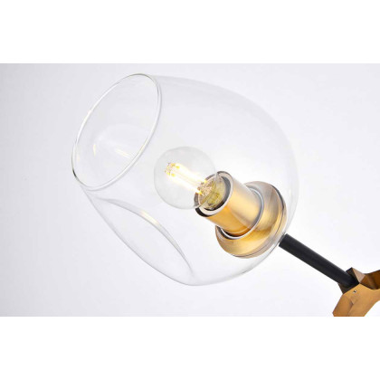 Elegant Urban Classic Cavoli 2 Light - Light Antique Brass/Flat Black (1712W26LAB)