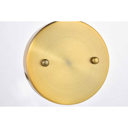 Elegant Urban Classic Cavoli 2 Light - Light Antique Brass/Flat Black (1712W26LAB)