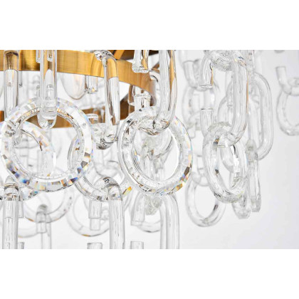 Elegant Urban Classic Eden 3 Lights Pendant - Light Antique Brass, L 20" (1713D20LAB)