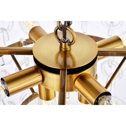 Elegant Urban Classic Eden 3 Lights Pendant - Light Antique Brass, L 20" (1713D20LAB)