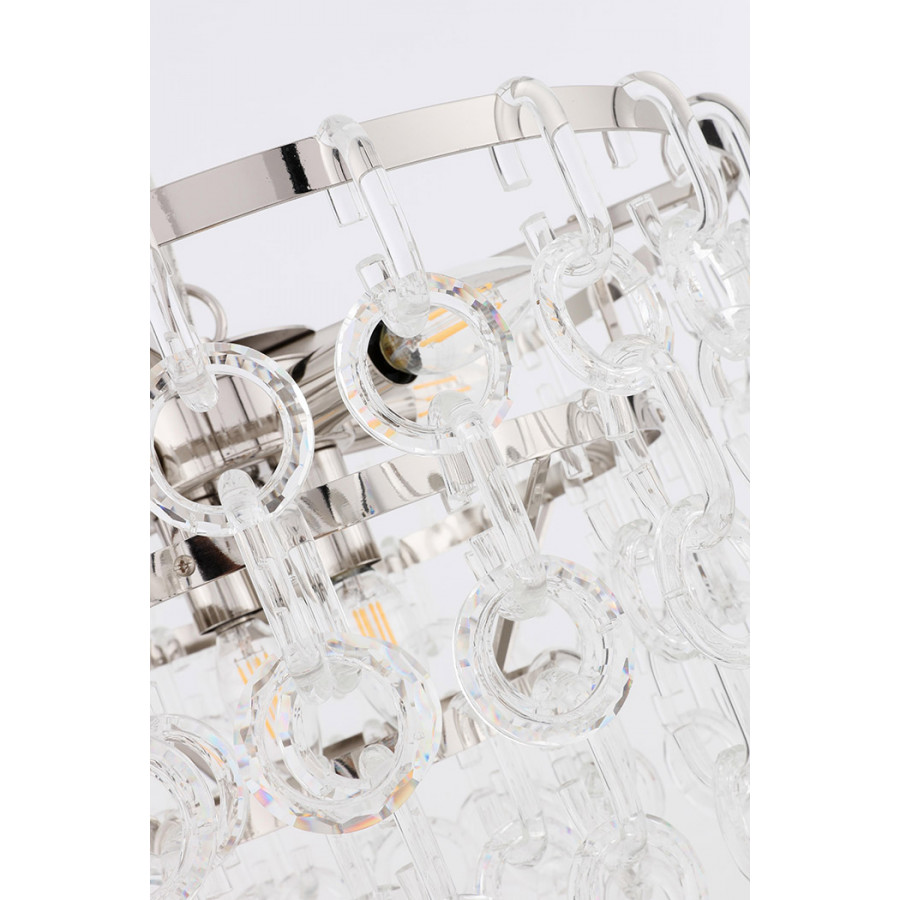 Elegant Urban Classic Eden 3 Lights Pendant - Polished Nickel, L 20" (1713D20PN)