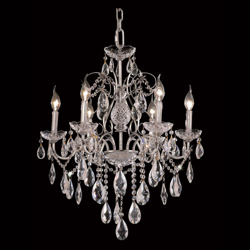 Elegant St. Francis 6 Lights Chandelier - Chrome, L 24" (2016D24C-RC)