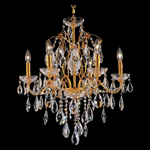 Elegant St. Francis 6 Lights Chandelier - Gold, L 24" (2016D24G-RC)