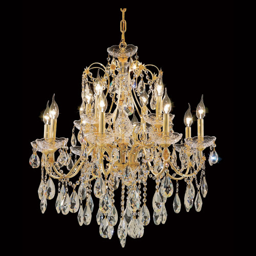Elegant St. Francis 6 Lights Chandelier - Gold, L 28" (2016D28G-RC)