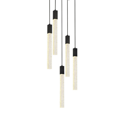 Elegant Pendant Light - Black, L 16" (2066D16BK)