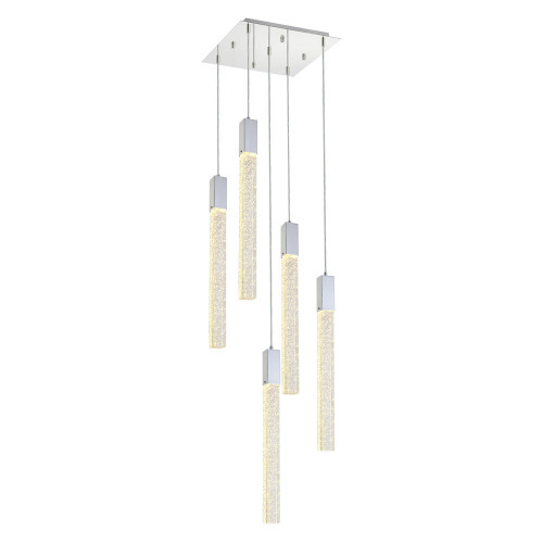 Elegant Pendant Light - Chrome, L 16" (2066D16C)