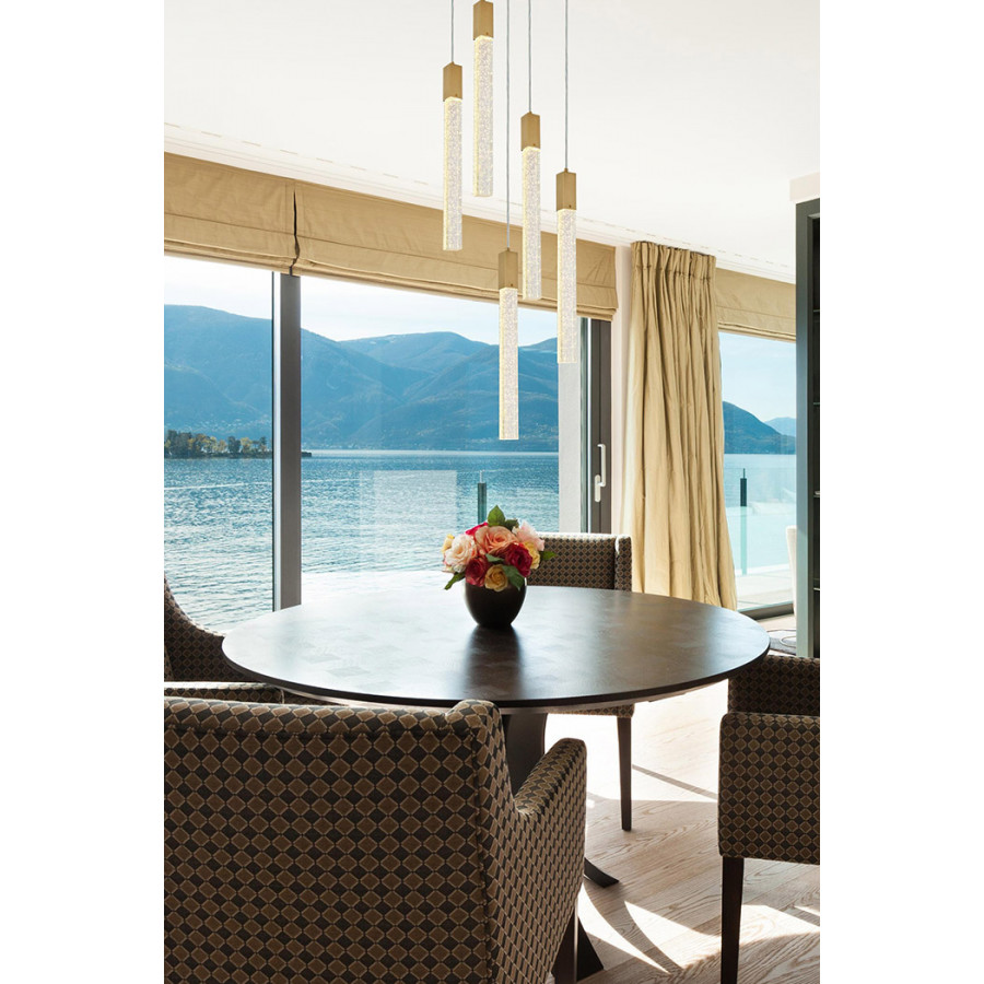Elegant Pendant Light - Satin Gold, L 16" (2066D16SG)