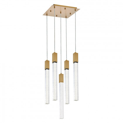 Elegant Pendant Light - Satin Gold, L 16" (2066D16SG)