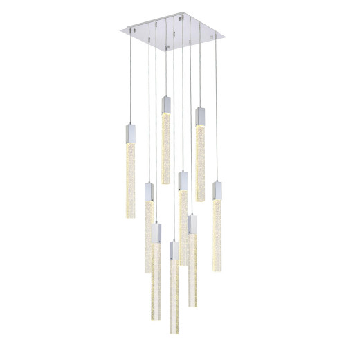 Elegant Pendant Light - Chrome, L 20" (2066D20C)