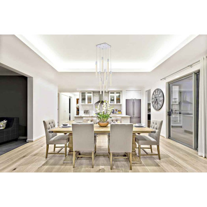 Elegant Pendant Light - Chrome, L 20" (2066D20C)