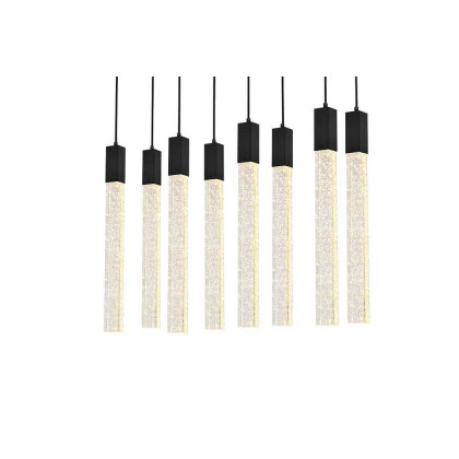 Elegant Pendant Light - Black, L 12" (2066D36BK)