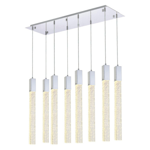 Elegant Pendant Light - Chrome, L 12" (2066D36C)