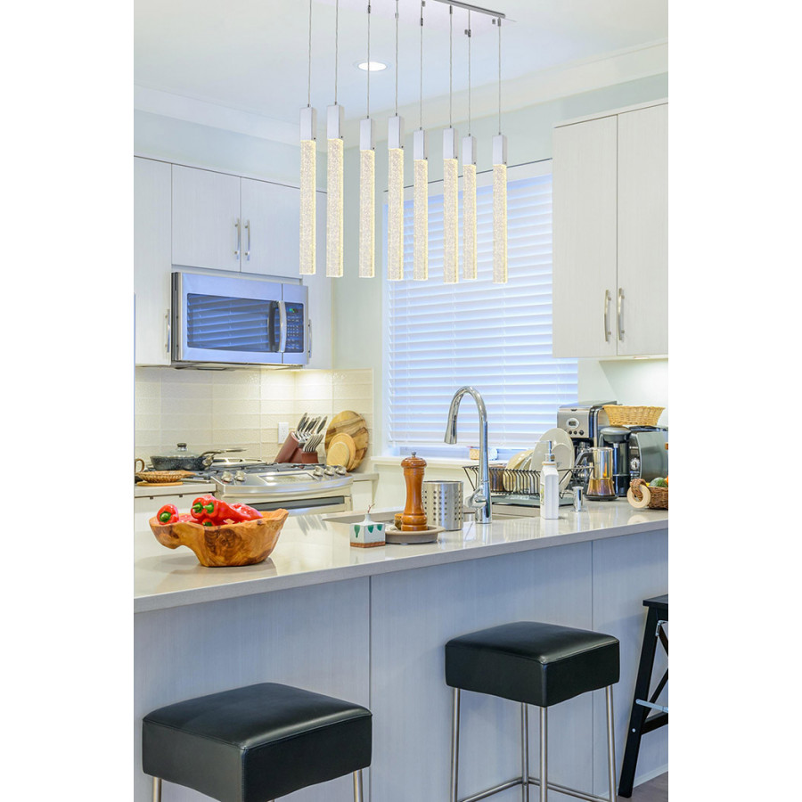 Elegant Pendant Light - Chrome, L 12" (2066D36C)