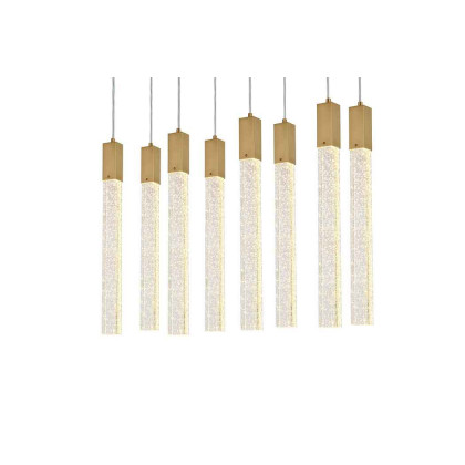 Elegant Pendant Light - Satin Gold, L 12" (2066D36SG)