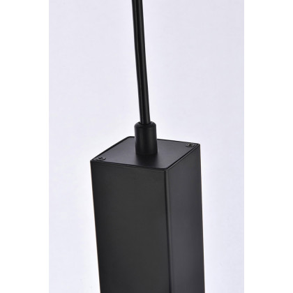 Elegant Pendant Light - Black, L 5" (2066D5BK)