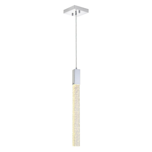 Elegant Pendant Light - Chrome, L 5" (2066D5C)