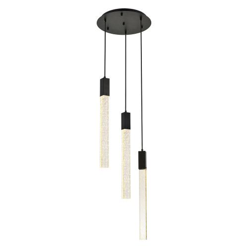 Elegant Pendant Light - Black, L 16" (2067D16BK)