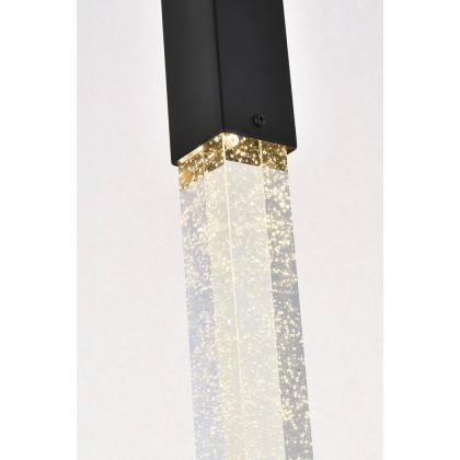Elegant Pendant Light - Black, L 16" (2067D16BK)