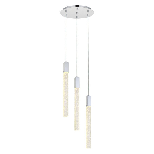 Elegant Pendant Light - Chrome, L 16" (2067D16C)
