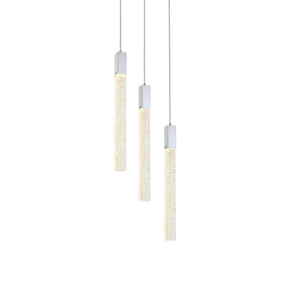 Elegant Pendant Light - Chrome, L 16" (2067D16C)