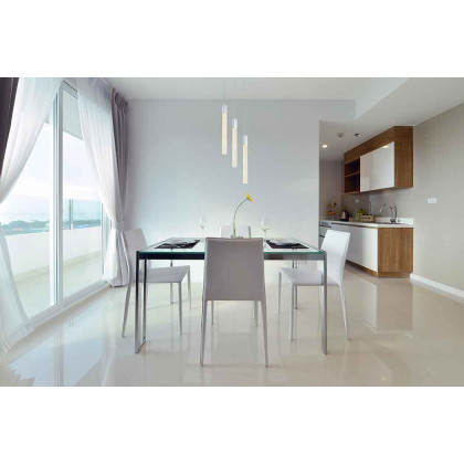 Elegant Pendant Light - Chrome, L 16" (2067D16C)